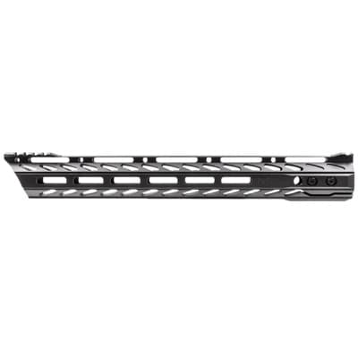 Phase 5 Tactical Ar-15 Lo-Pro Slope Nose Free Float Quad Rails - 15 Lopro Slope Nose Free Float Quad Rail With M-Lok Black