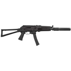Kalashnikov Usa Kr9 9mm 16.33" 30rd Semi-Auto Rifle W/ Faux Suppressor & Side Folding Stock - Black