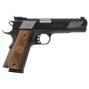 Iver Johnson 1911a1 Ported 45 Acp 5" 8rd Pistol - Blued | Wood Grips