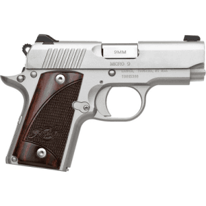 Kimber Micro 9 1911 9mm 3.2" 7rd Pistol - Stainless / Rosewood Grips