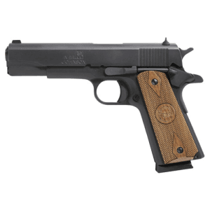 Iver Johnson 1911a1 Standard 45 Acp 5" 8rd Pistol - Black / Wood Grips