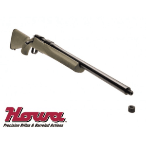 Howa M1500 Hogue 6.5 Creedmoor 22" 4rd Bolt Rifle W/ Threaded Barrel - Green / Black