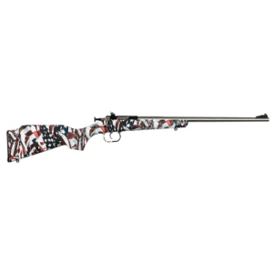Keystone Crickett 22lr 16.125" Single Shot Bolt Rifle - Stainless W/ One Nation Us Flag Stock