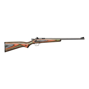 Keystone Crickett 22 Lr 16.125" Single Shot Bolt Rifle - Stainless / Camo Wood Laminate Stock
