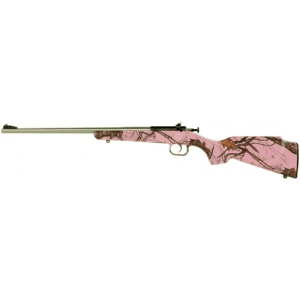 Keystone Crickett 22 Lr 16.1" Single Shot Bolt Rifle - Mossy Oak Pink Blaze / Stainless