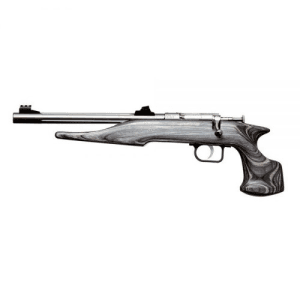 Keystone Chipmunk-Hunter 22lr 10" Bolt Pistol W/ Fluted Barrel - Stainless / Wood Laminate