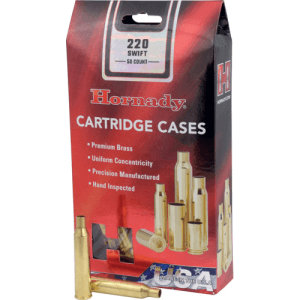 Hornady 220 Swift Unprimed Rifle Case 50rd