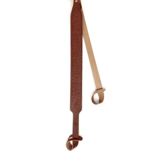 Hunter Company Flowered Brown Lthr Sling Flower Two-Point Shotgun