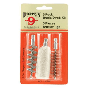 Hoppe's Brushkit 12 Gauge Shotgun, Phosphor Bronze 3pk