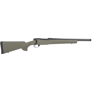 Howa M1500 Hogue 6.5 Creedmoor 16.25" 4rd Bolt Rifle W/ Threaded Heavy Barrel - Black / Green