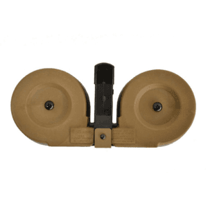 Iver Johnson Ar15 223 100rd Drum Blk/Tan Poly Magazine