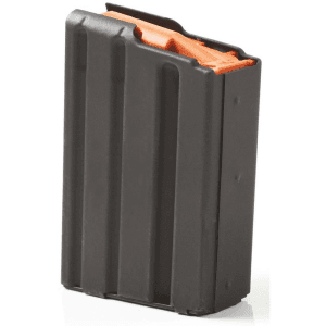 Asc Ar Family Rifle Magazine Orange Follower .223 Remington Black Aluminum 10/Rd