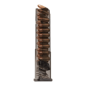 Elite-Tactical-Systems Elite Tactical Systems Carbon Smoke Handgun Magazine For Glock 43x/48 9mm Luger 19/Rd