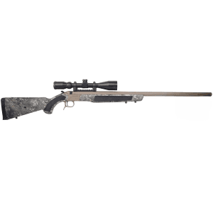 Cva Accura Lr-X Muzzleloader Rifle .50 Cal 30" 3/4x20 Threaded Barrel Fde Nitride Truetimber Strata Konuspro 4-12x44 & Variflame
