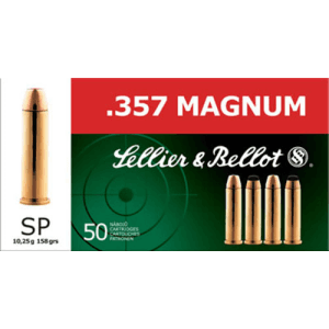 Sellier & Bellot SB357B Handgun 357 Magnum 158 GR Soft Point - 50rd Box