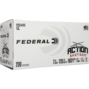 Federal AS12H75 Action Shotgun 12GA 2.75\" 1 1/8oz #7.5 Shot 200 Per Box/ 1 Case - 200sh Case
