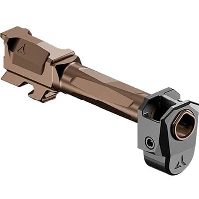 Radian Weapons Afterburner + Ramjet For Glock 43x - Ramjet Barrel W/Afterburner Micro Comp For Glock 43x -Bronze